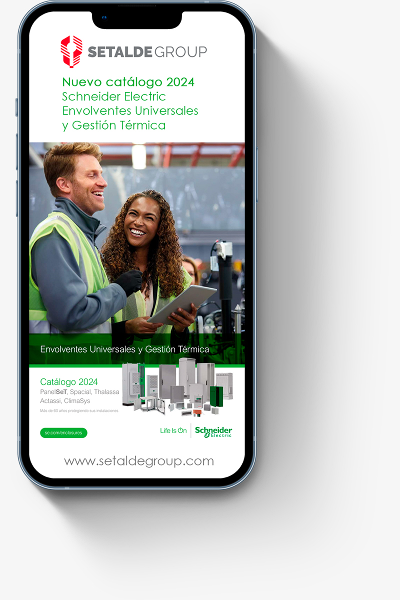 Nuevo catálogo de envolventes universales y gestión térmica 2024 de Schneider Electric - Setalde Group