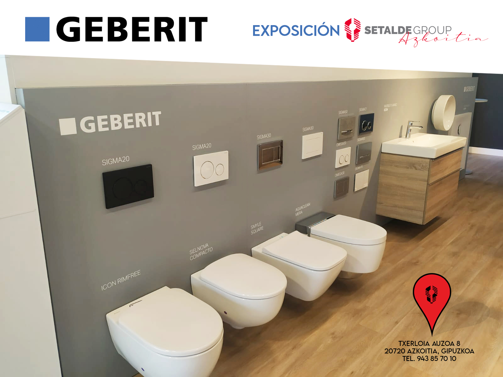 Geberit exposición en Azkoitia - Setalde