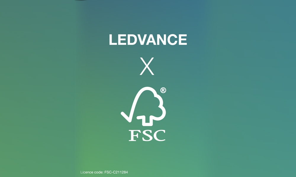 LEDVANCE obtiene la certificación FSC y da un paso más hacia la sostenibilidad